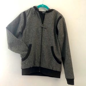 Zip up boucle jacket